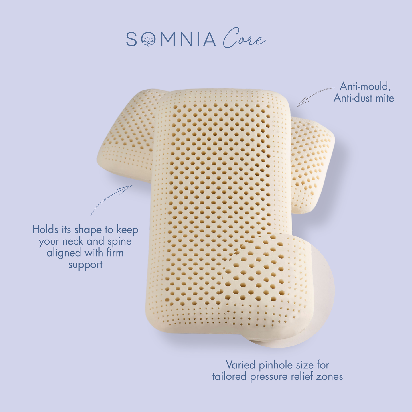 SOMNIA Core Pillow - Firm Support